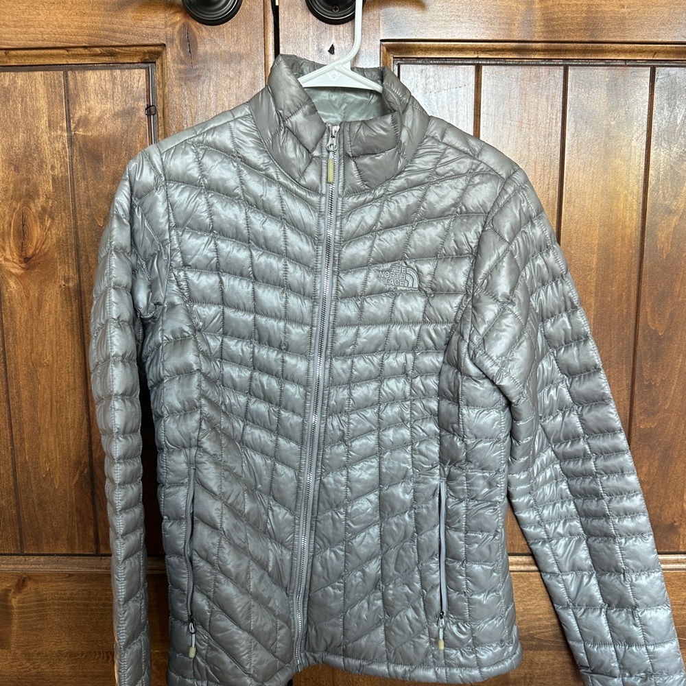 Women's Silver Quilted Jacket